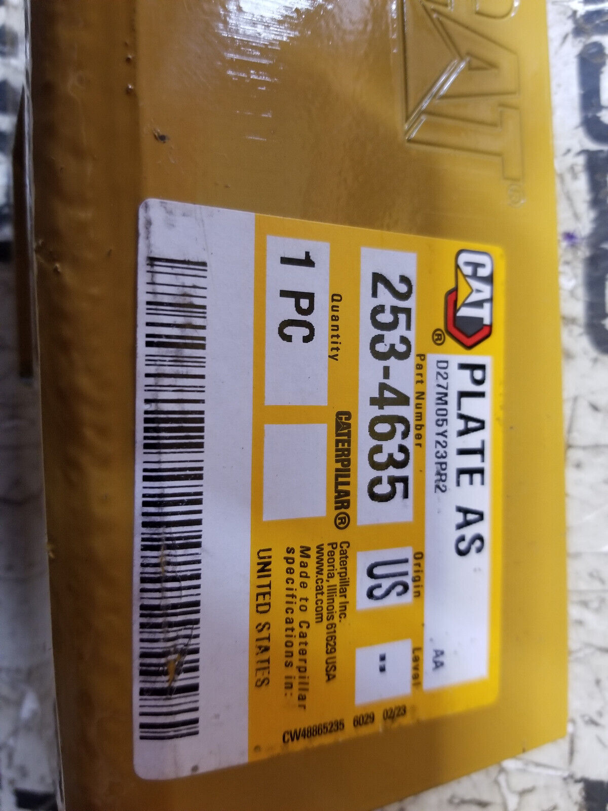 253-4635 150mm Long Wear Plate 2534635