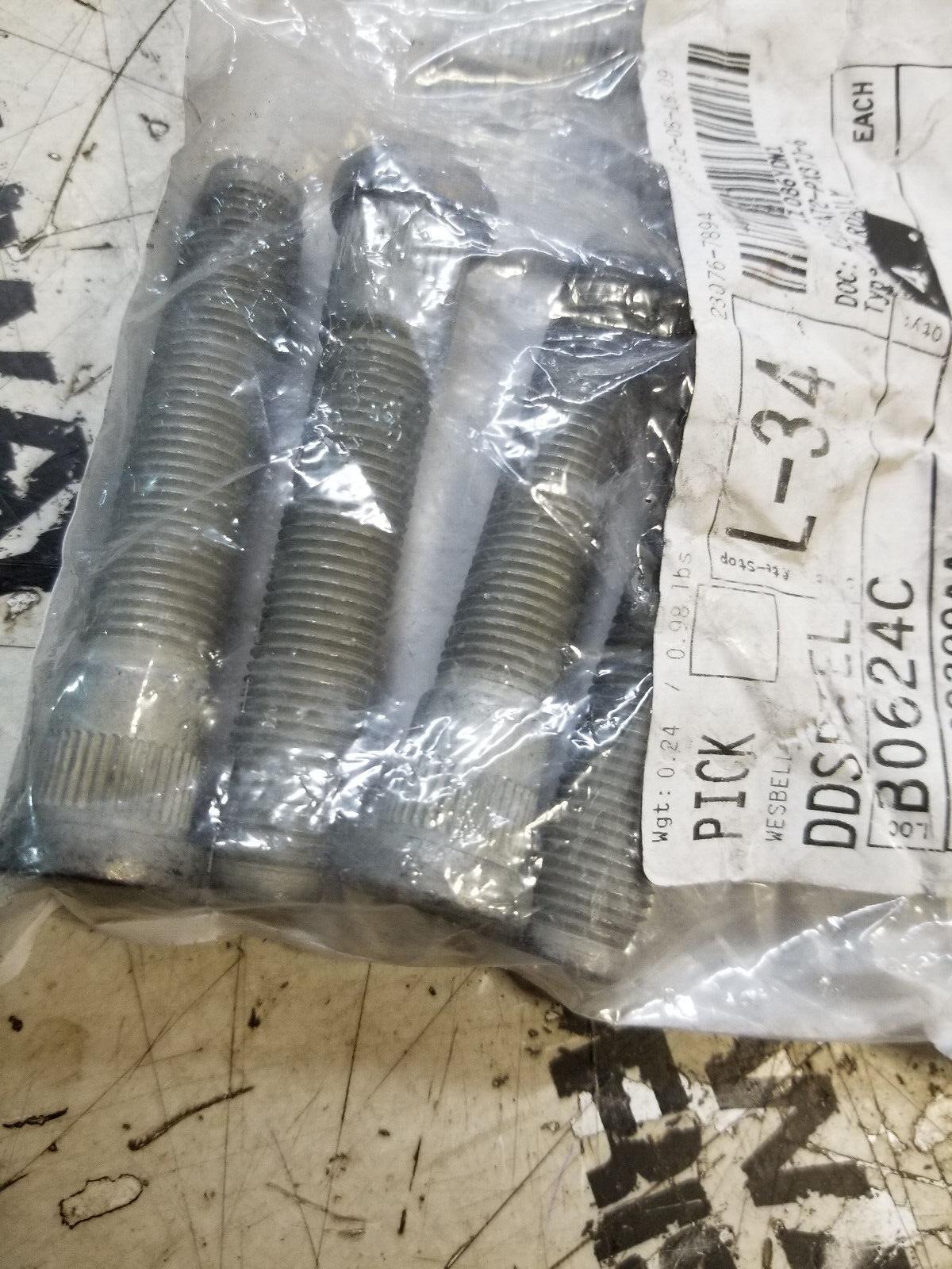 1 BAG OF 4PC - 06509399AA MOPAR OEM WHEEL STUD