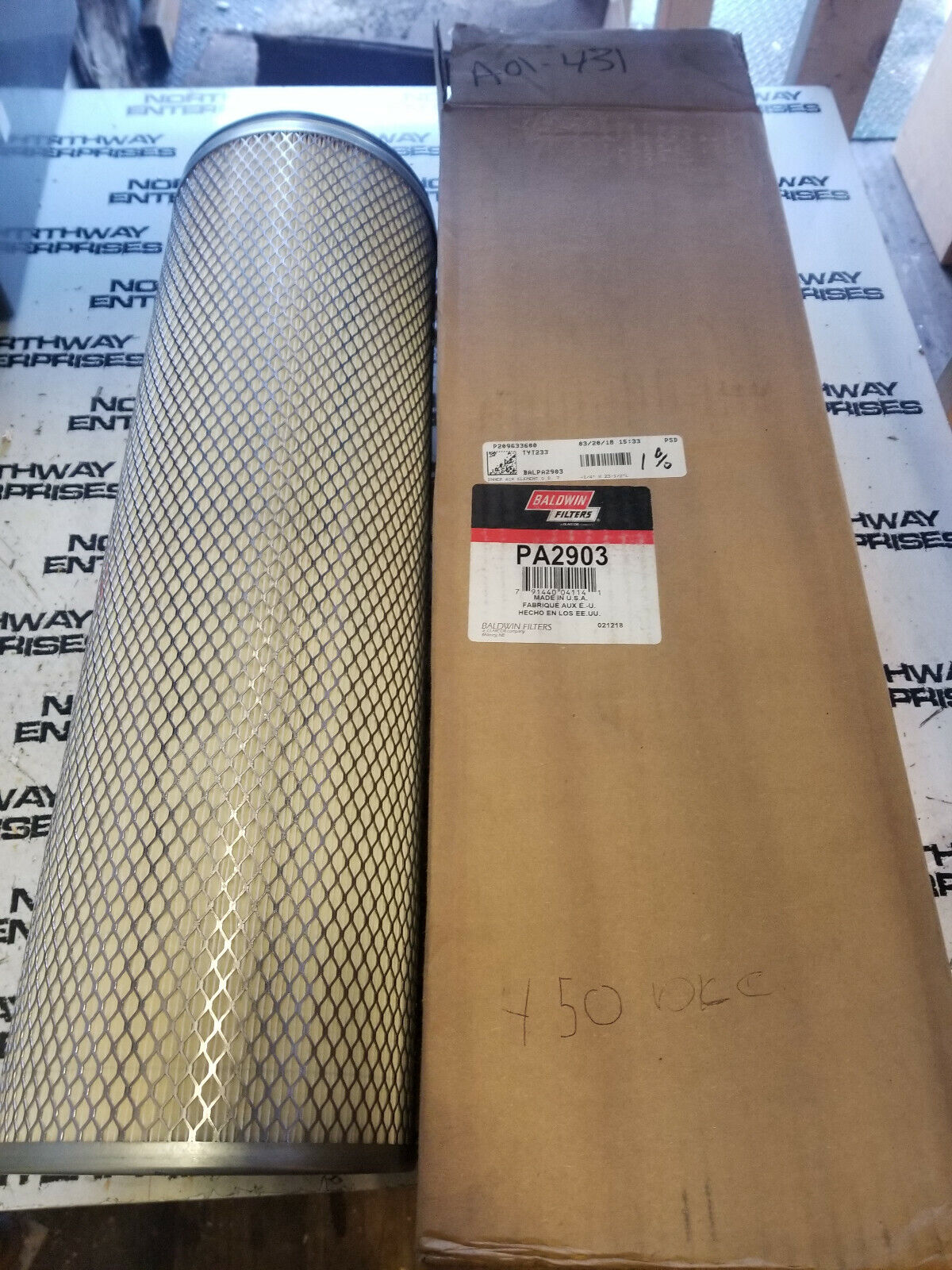 PA2903 Baldwin Inner Air Element
