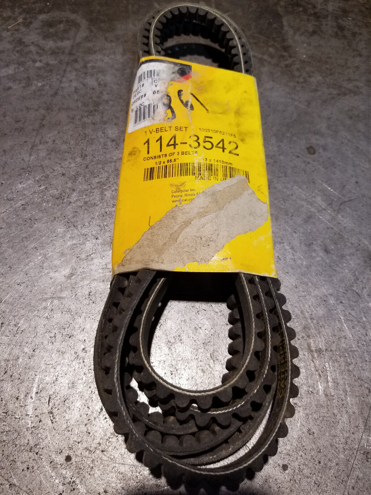 CATERPILLAR 114-3542 1143542 V-BELT