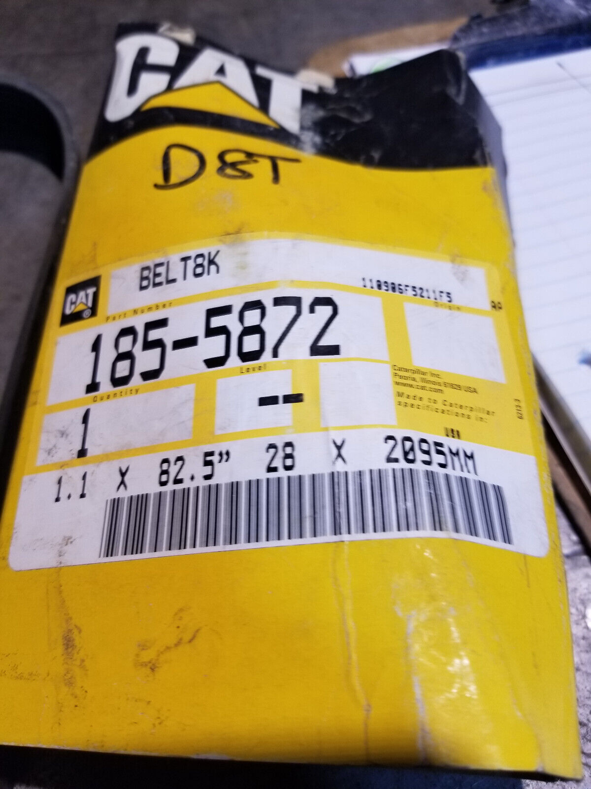 185-5872 CAT BELT 1855872