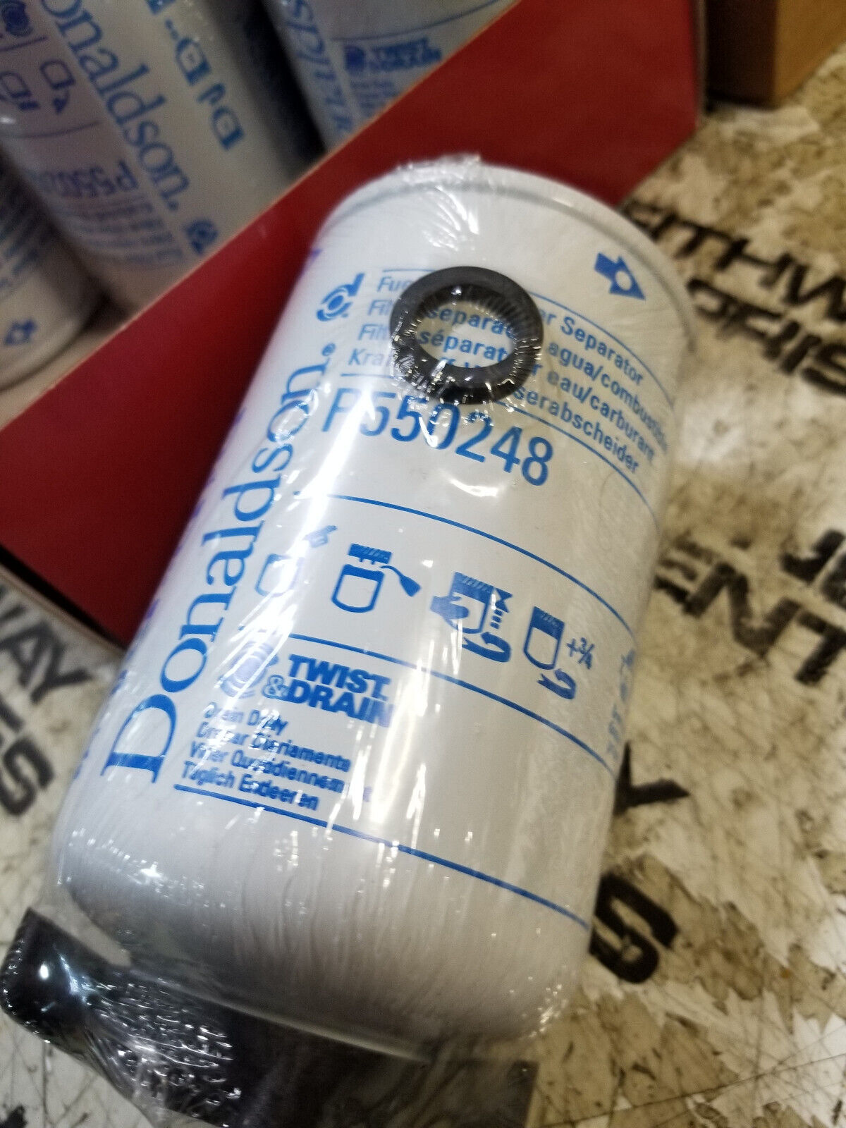 LOT OF 5PC - Donaldson Fuel Filter Water Separator Spin-on- P550248