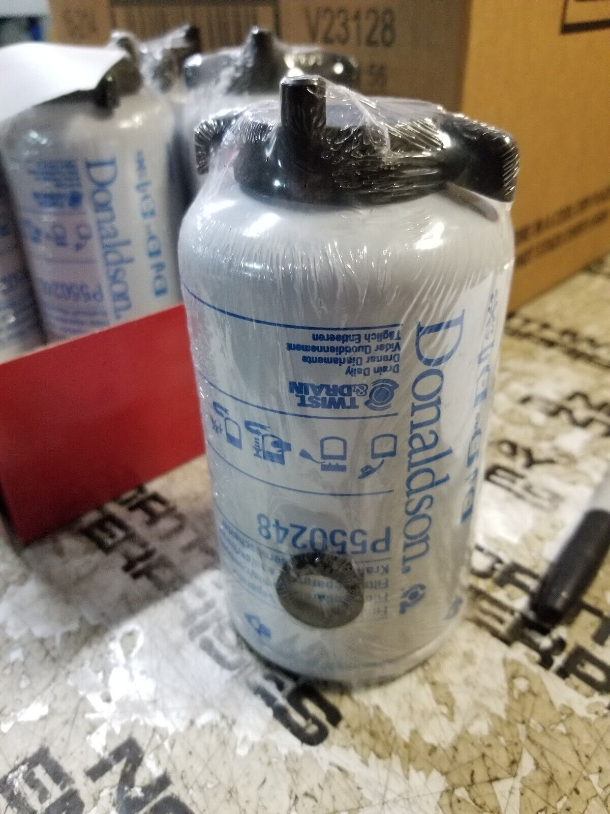 LOT OF 5PC - Donaldson Fuel Filter Water Separator Spin-on- P550248