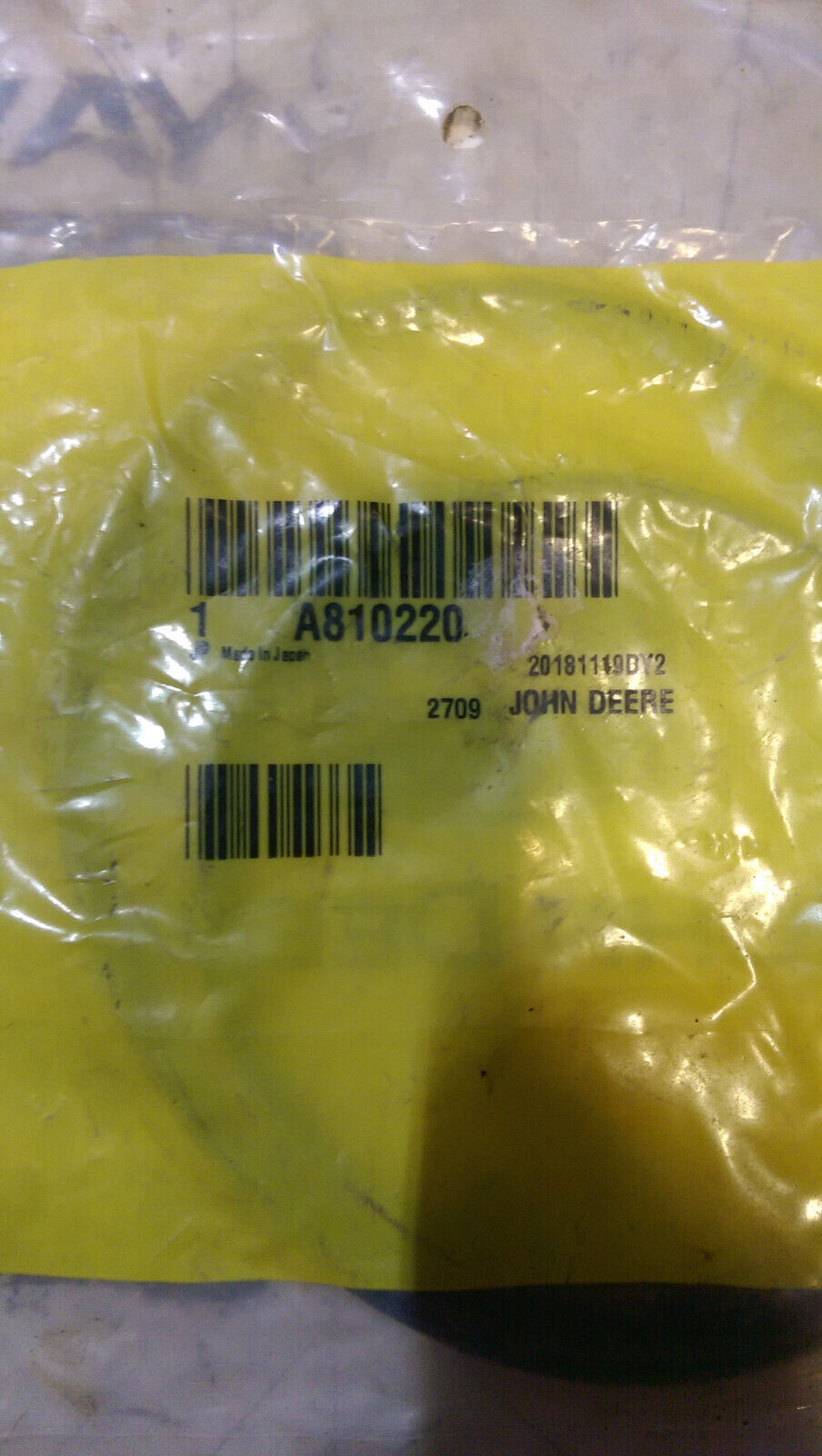 A810220 JOHN DEERE ORING