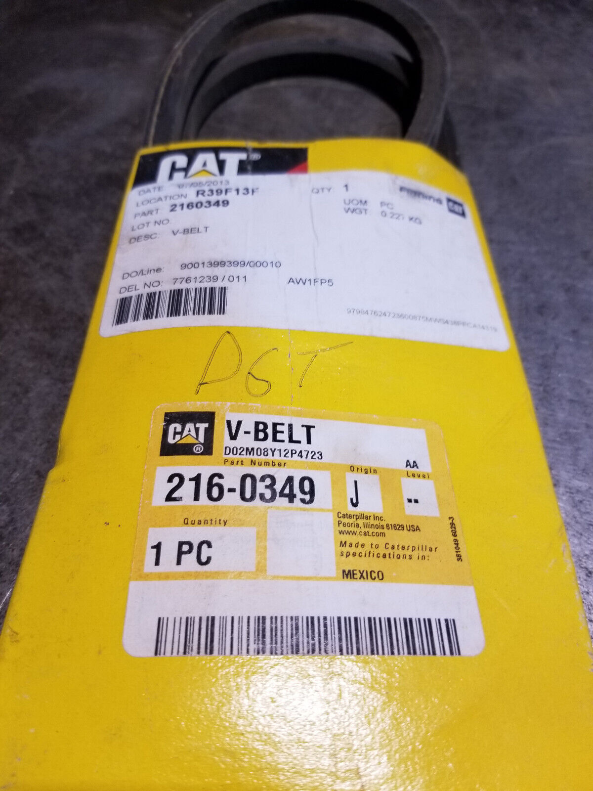 216-0349 CAT BELT 2160349