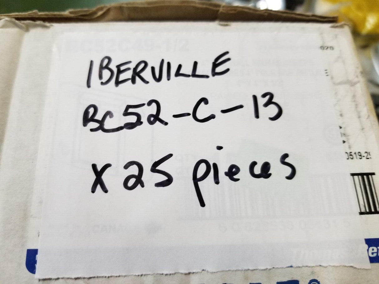 BOX OF 25PC - BC52-C-13 IBERVILLE 4" SQUARE BOX COVER