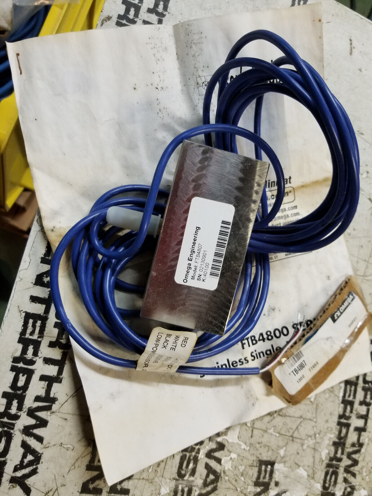 OMEGA ENGINEERING FTB4807 LOW FLOW LIQUID FLOWMETER