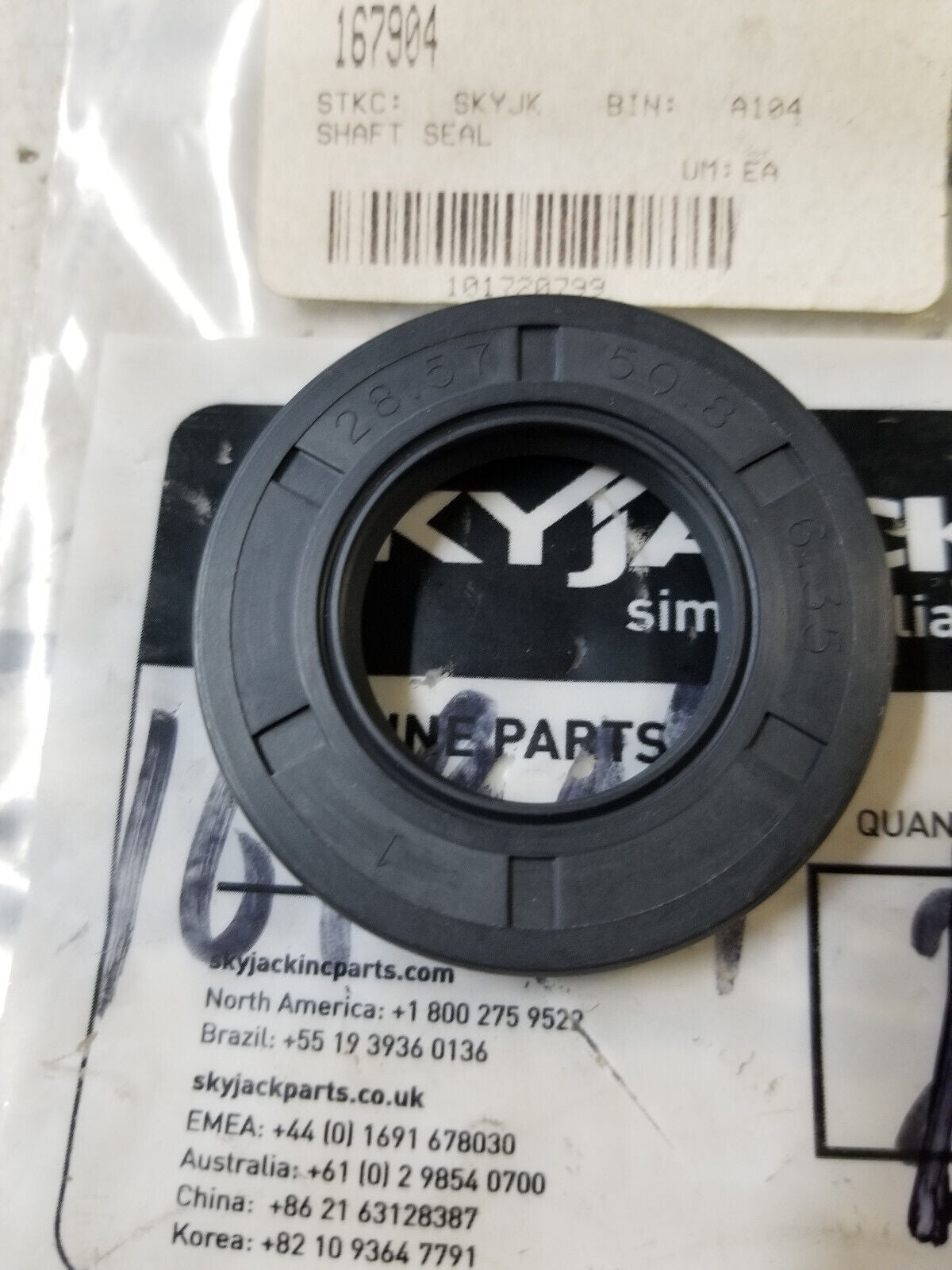 SkyJack Part # 167904 - Shaft Seal