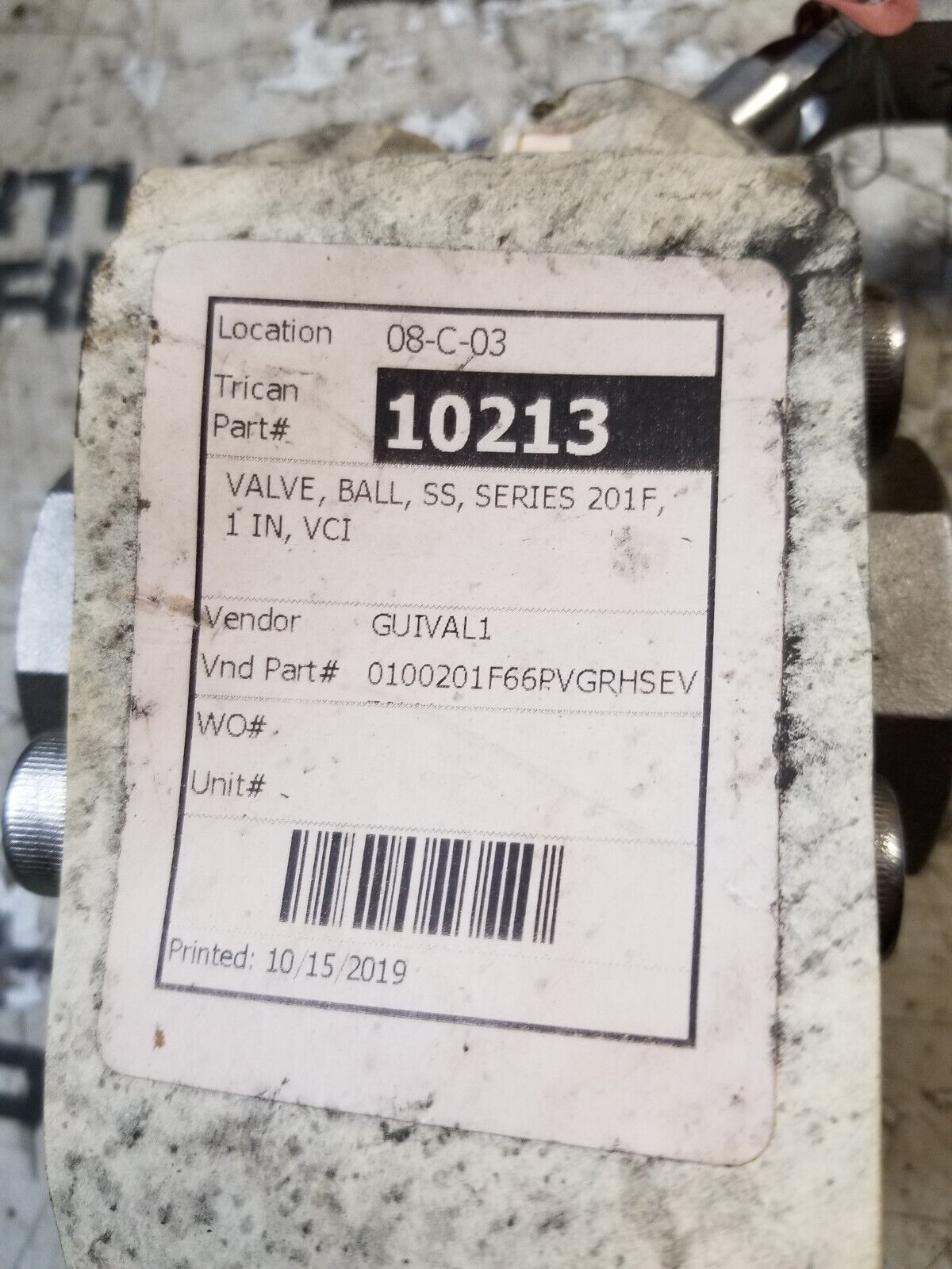 VCI VALVE CF8M 1" C06JF 0100201F66PVGRHSEV