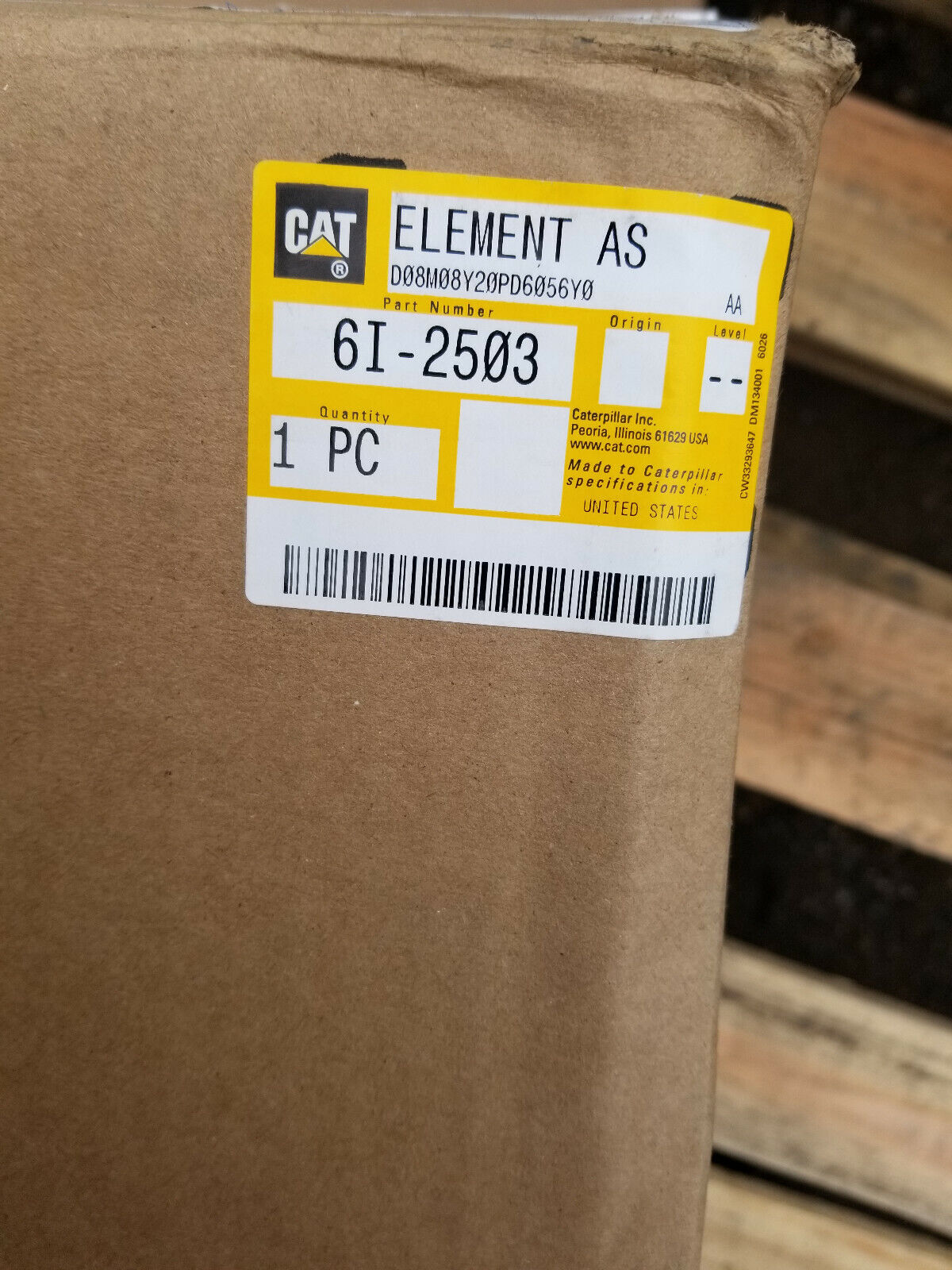 6I-2503 CATERPILLAR AIR FILTER