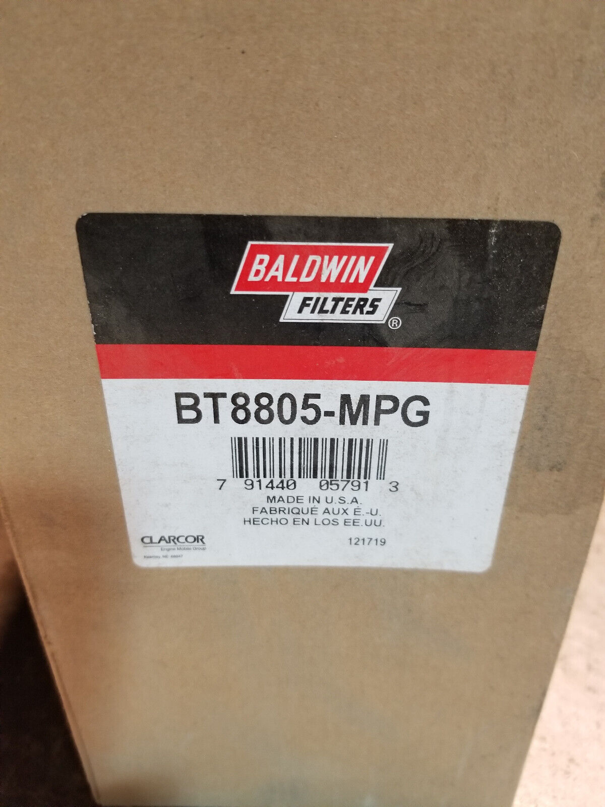 BALDWIN BT8805-MPG TRANSMISSION FILTER