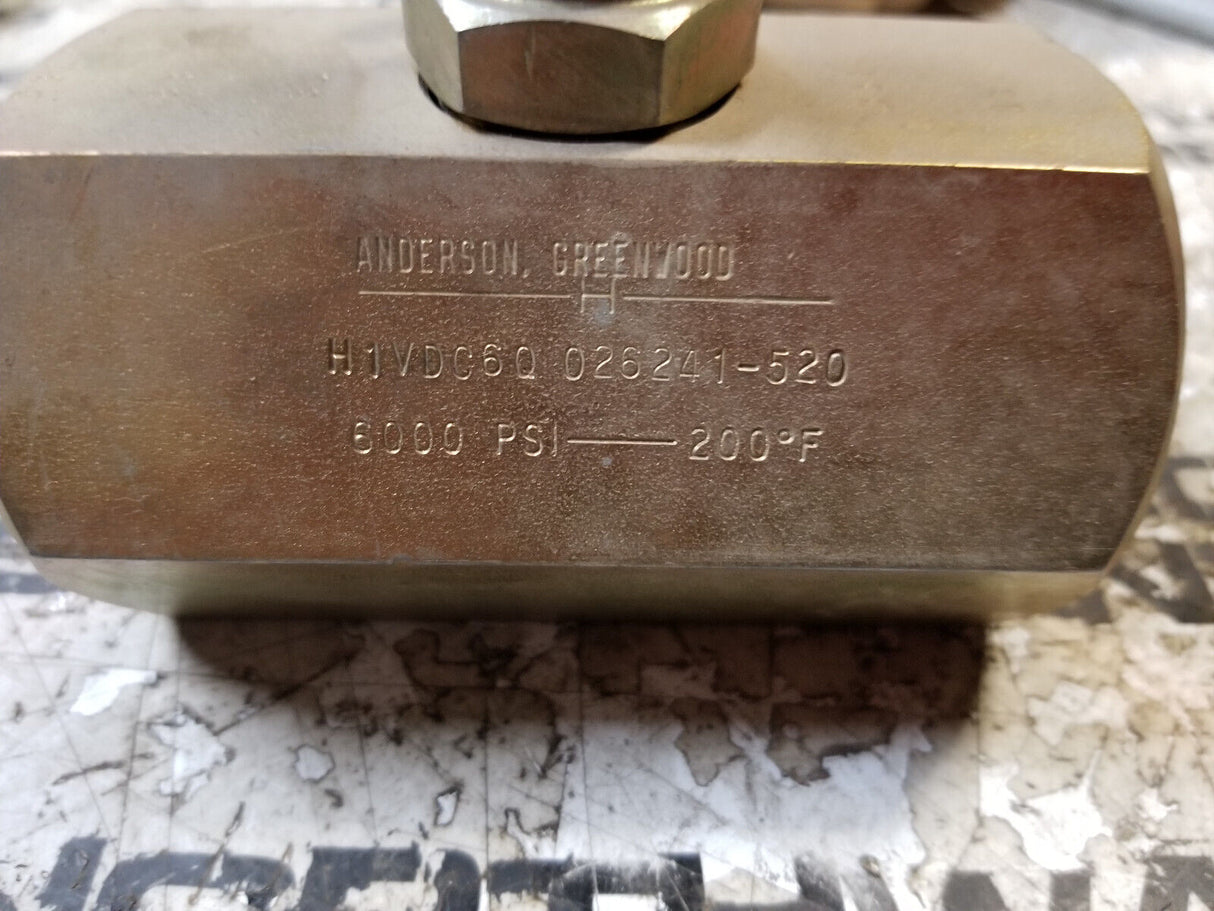 Needle Valve ANDERSON-GREENWOOD H1VDC-6Q 026241-520 | 3/4" FNPT | 6000 psi