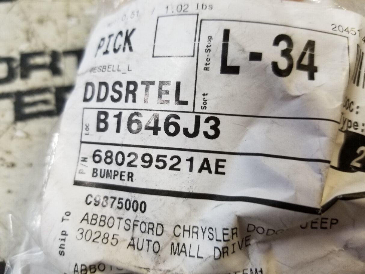 68029521AE MOPAR BUMP STOP