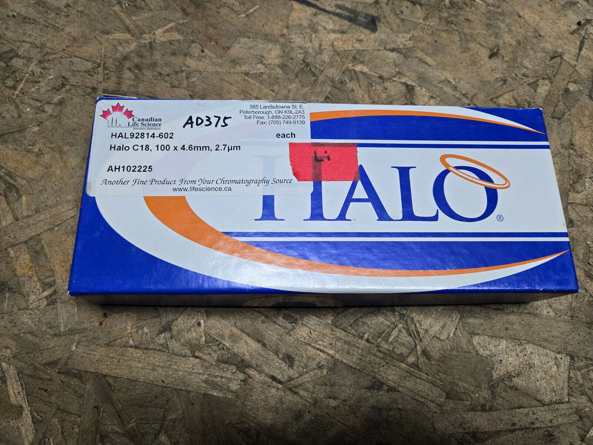 HALO 92814-602 C18 2.7 m, 100 x 4.6 mm HPLC Column REF AD375