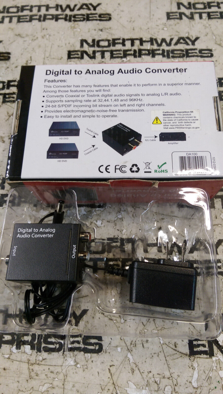 DA100 DIGITAL TO ANALOG AUDIO CONVERTER