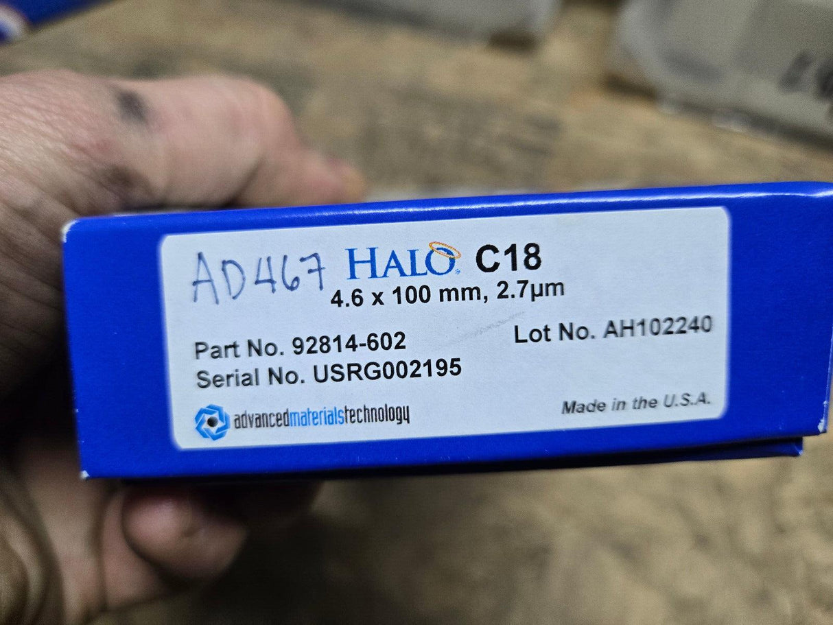 HALO 92814-602 C18 2.7 m, 100 x 4.6 mm HPLC Column AD467