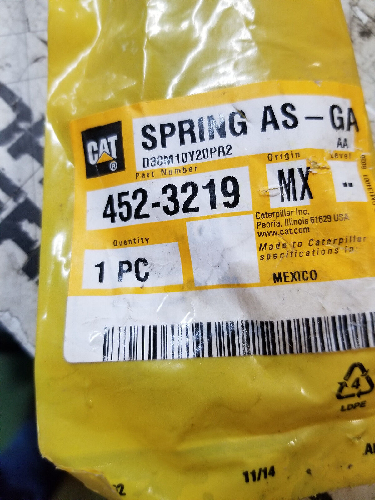 452-3219 Cat Gas Spring 4523219