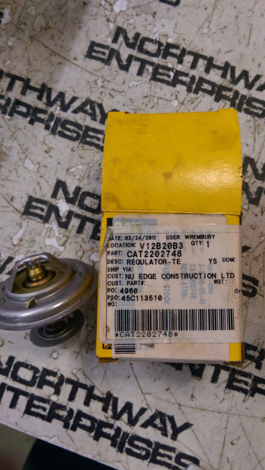 CAT THERMOSTAT 220-2748 2202748