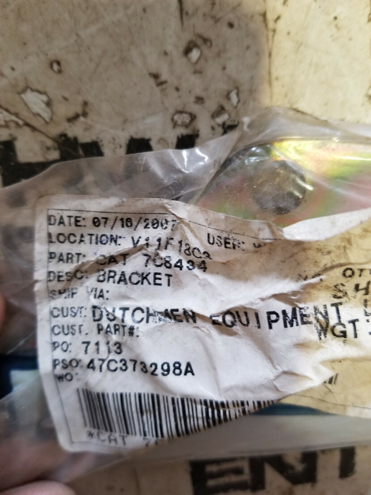 7C-8434 CATERPILLAR BRACKET