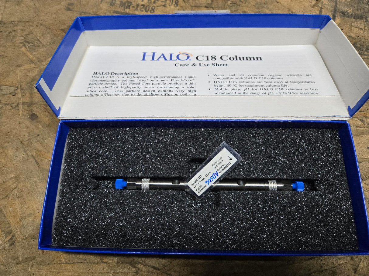 HALO 92814-602 C18 2.7 m, 100 x 4.6 mm HPLC Column AD506