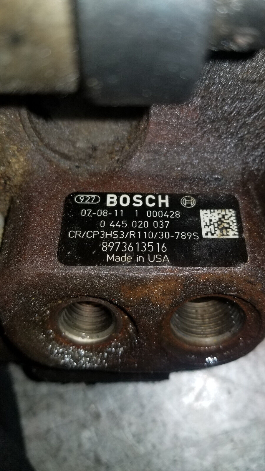 CORE 0445020037 Bosch CP3 Pump 07-10 GM Duramax CORE / FOR PARTS