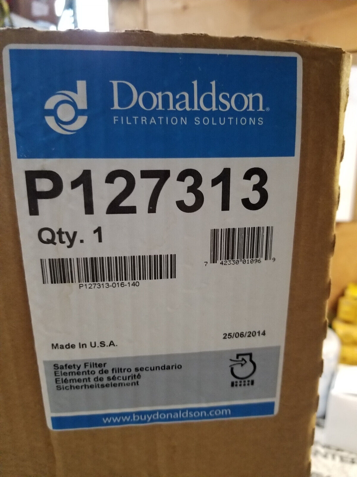 Donaldson Air Filter Safety- P127313