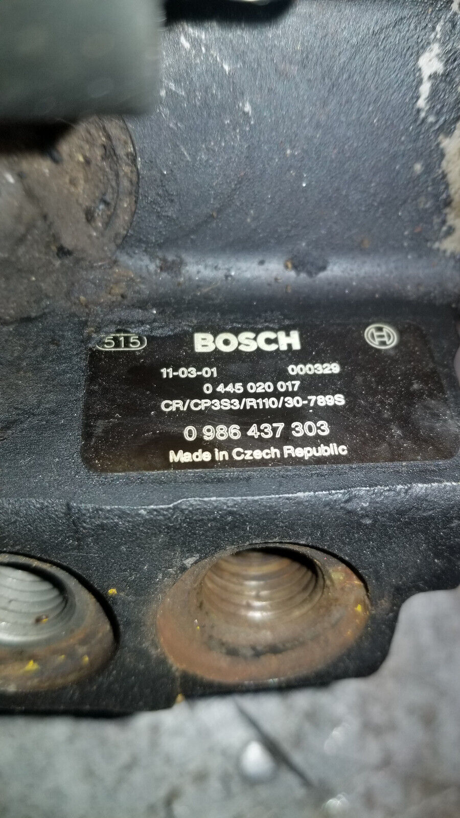 CORE 0445020017 Bosch CP3 Pump GM Duramax CORE / FOR PARTS 0986437303