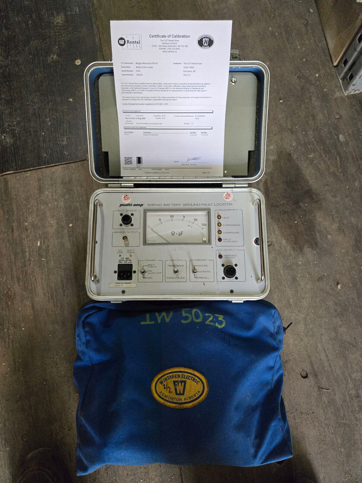 Megger 835140 BGL Battery Ground Fault Locator - Portable Multi-Amp Testing Tool