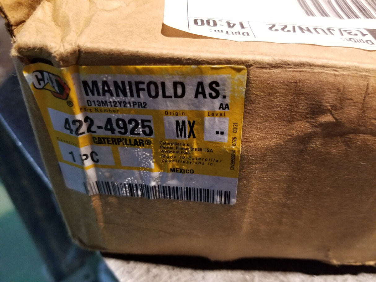 422-4925 CAT MANIFOLD ASSEMBLY D9T D9 D10T2 D10 4224925
