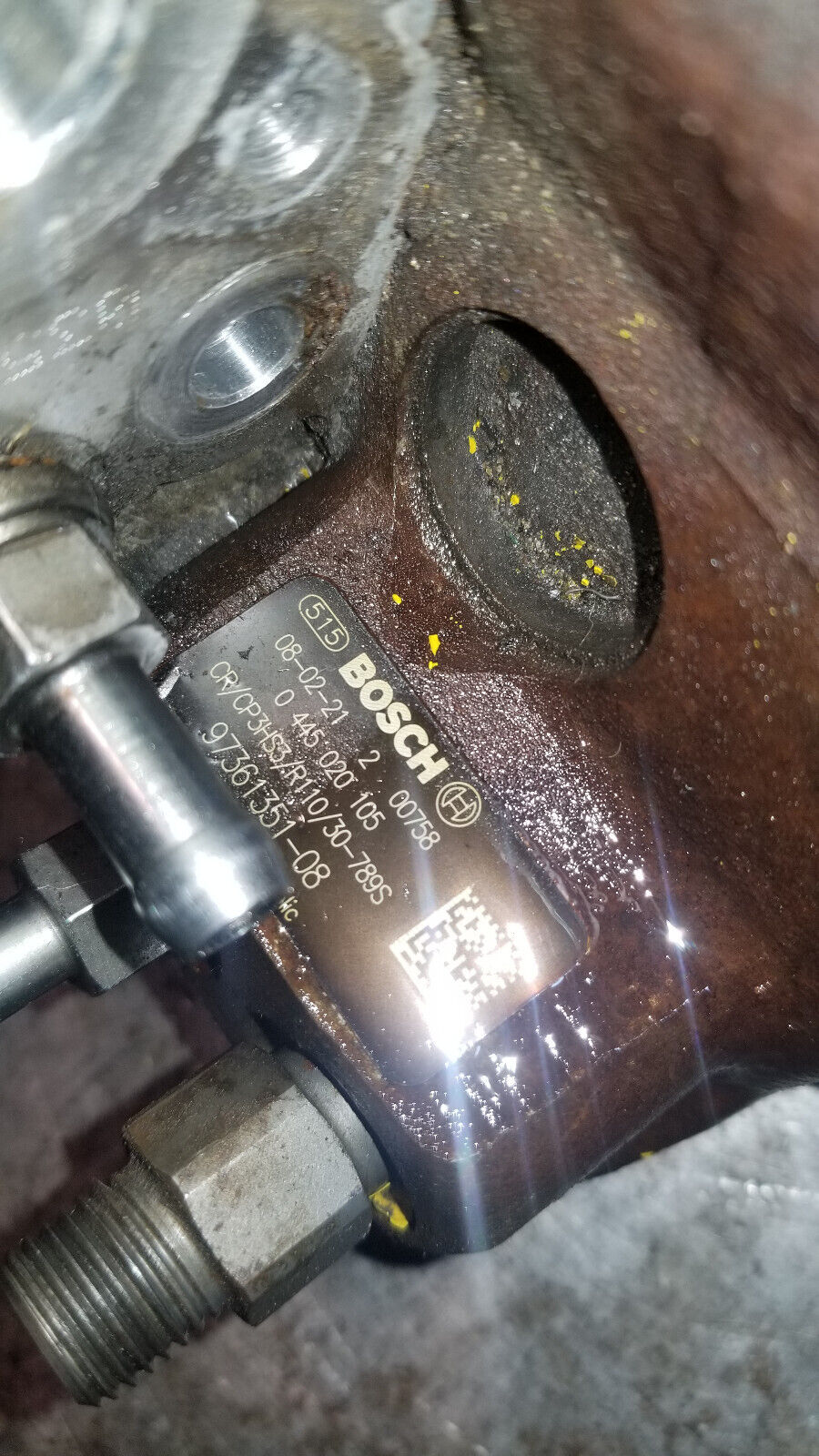 CORE 0445020105 Bosch CP3 Pump GM Duramax CORE / FOR PARTS 97361351