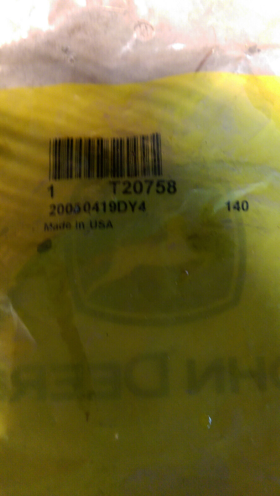 JOHN DEERE ORING T20758