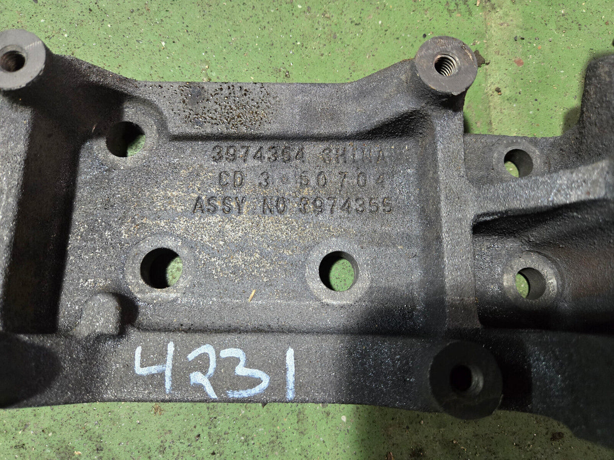 03-07 Dodge Ram Cummins 5.9L Engine 3974354 Ac compressor bracket 3974355