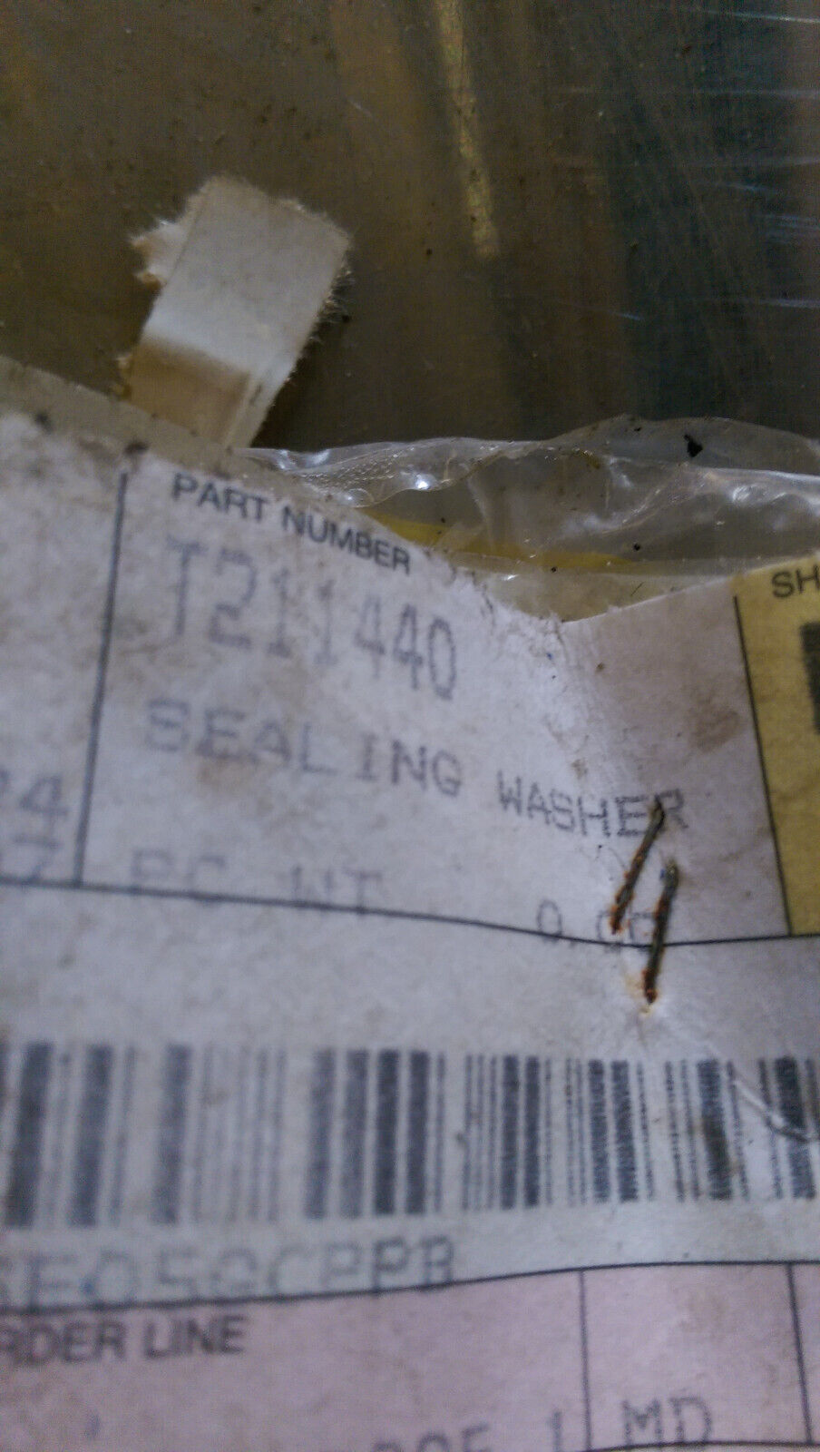 LOT OF 9PC - HITACHI SEALING WASHER T211440