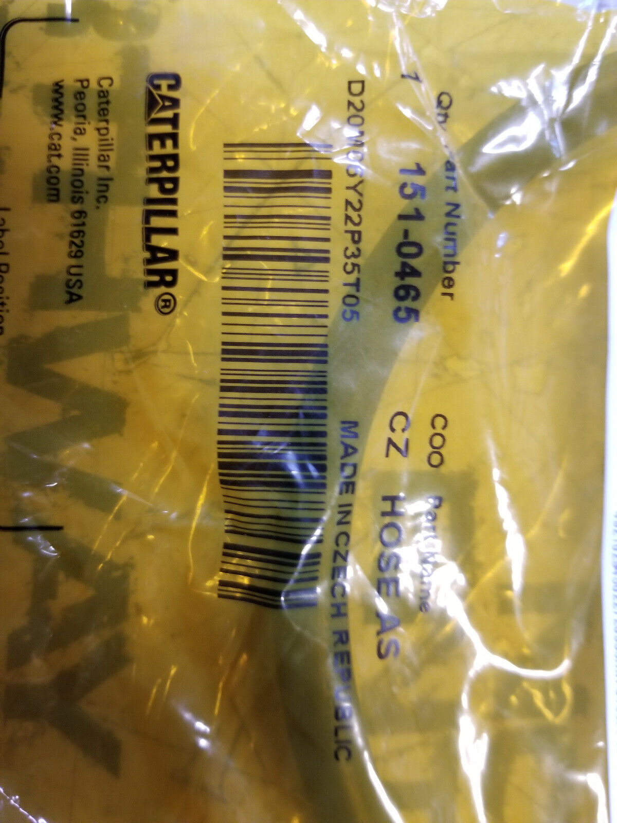 151-0465 CAT HOSE ASSEMBLY 1510465