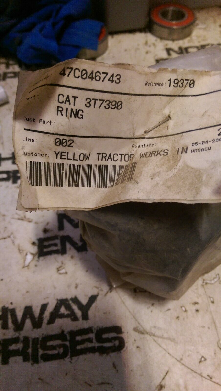 CATERPILLAR 3T-7390: CAT WEAR RING LOT OF 2 PIECES