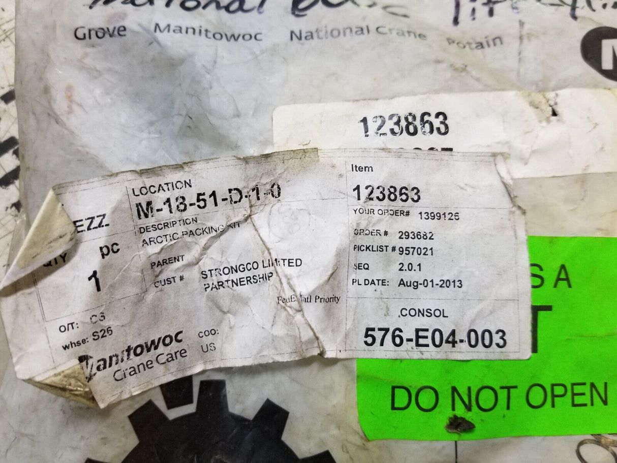 MANITOWOC 123863 SEAL KIT