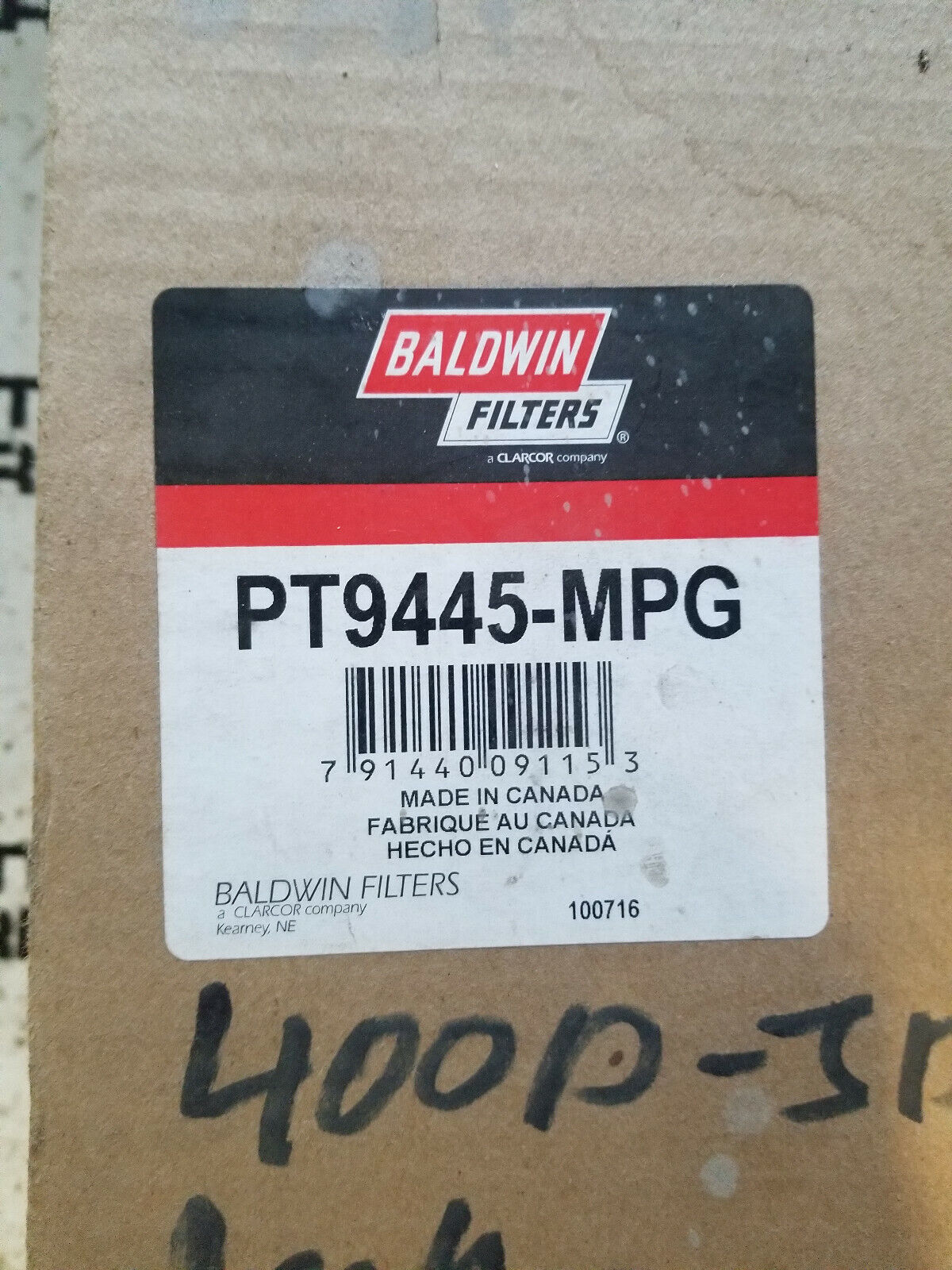 PT9445-MPG BALDWIN FILTER