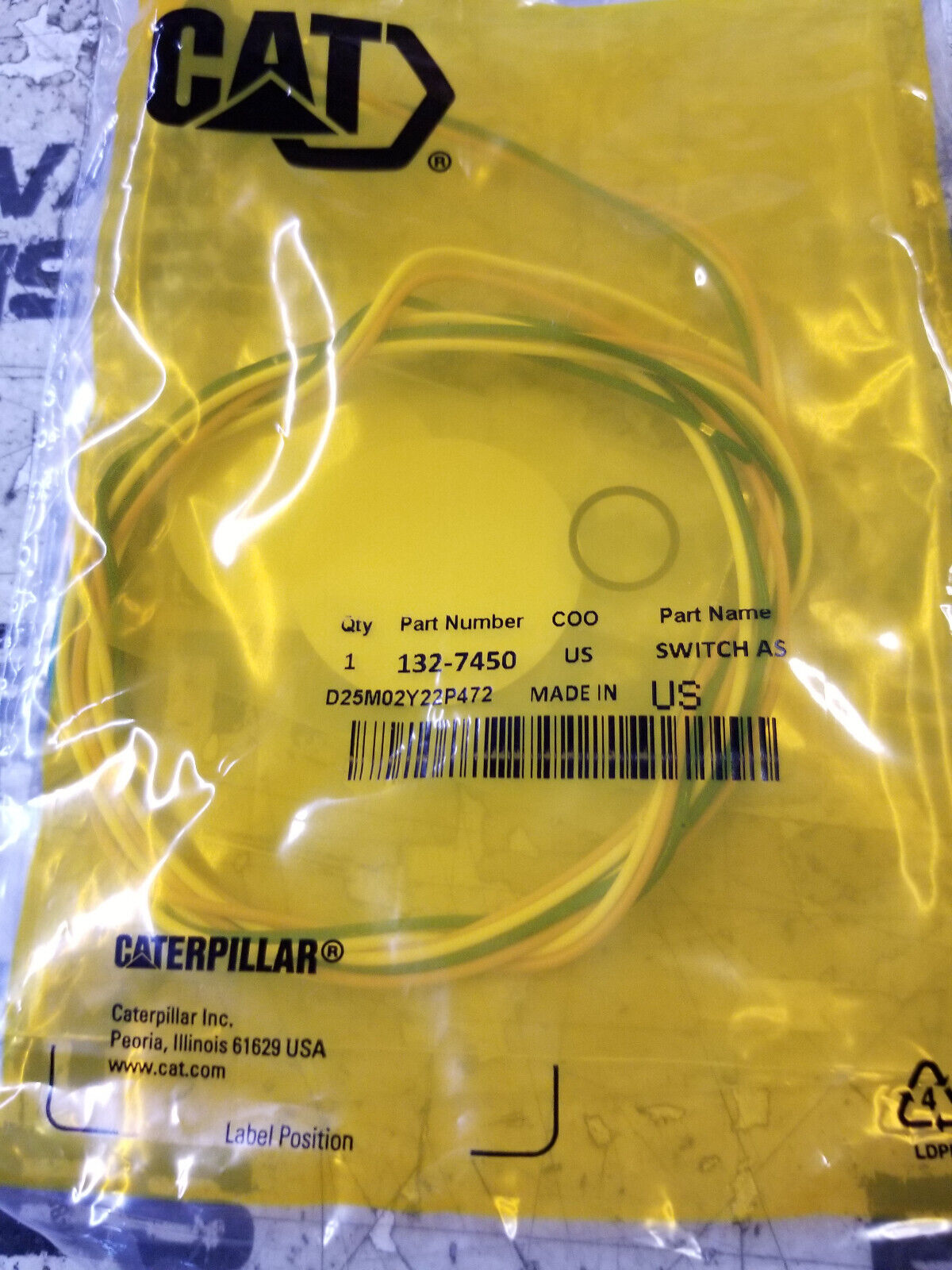 132-7450 CAT SWITCH ASSEMBLY 1327450