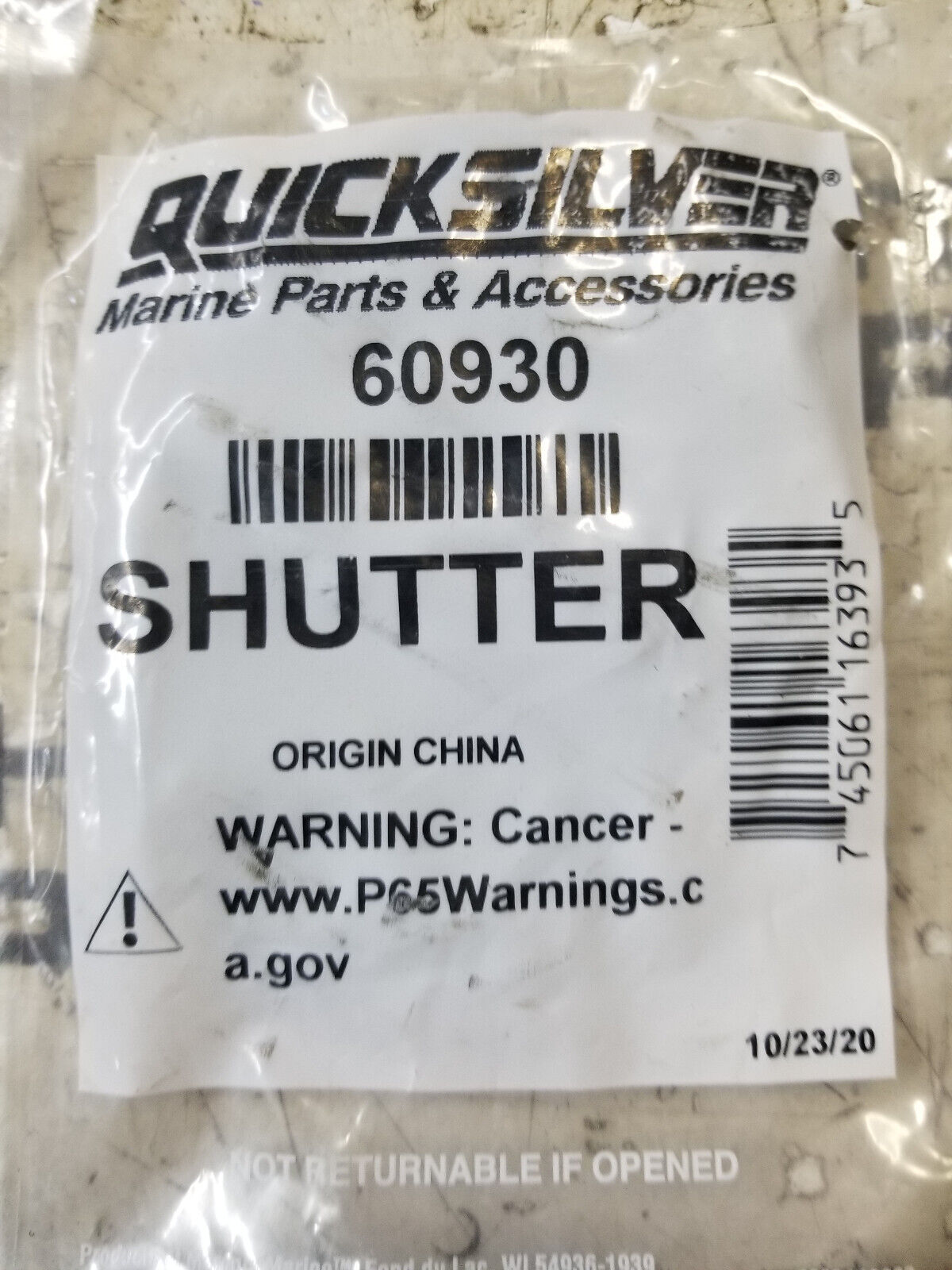 Quicksilver Shutter 60930