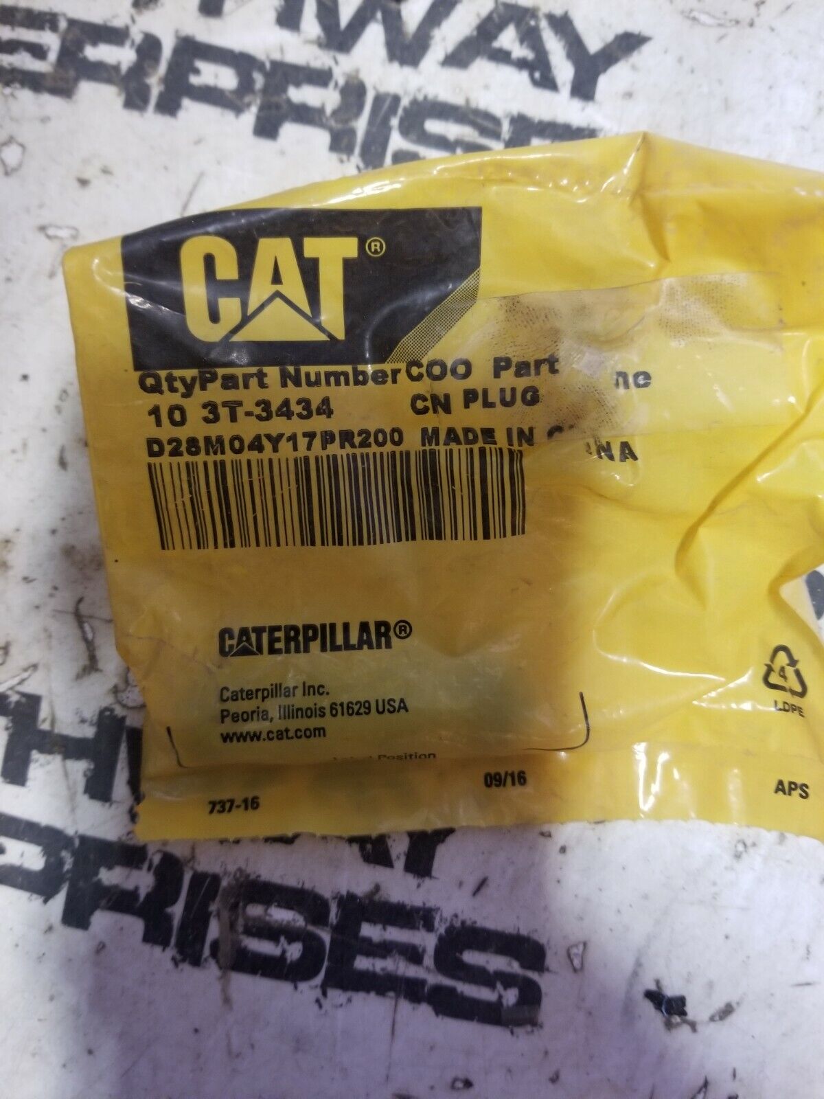 3T-3434 CATERPILLAR PLUG 4PC
