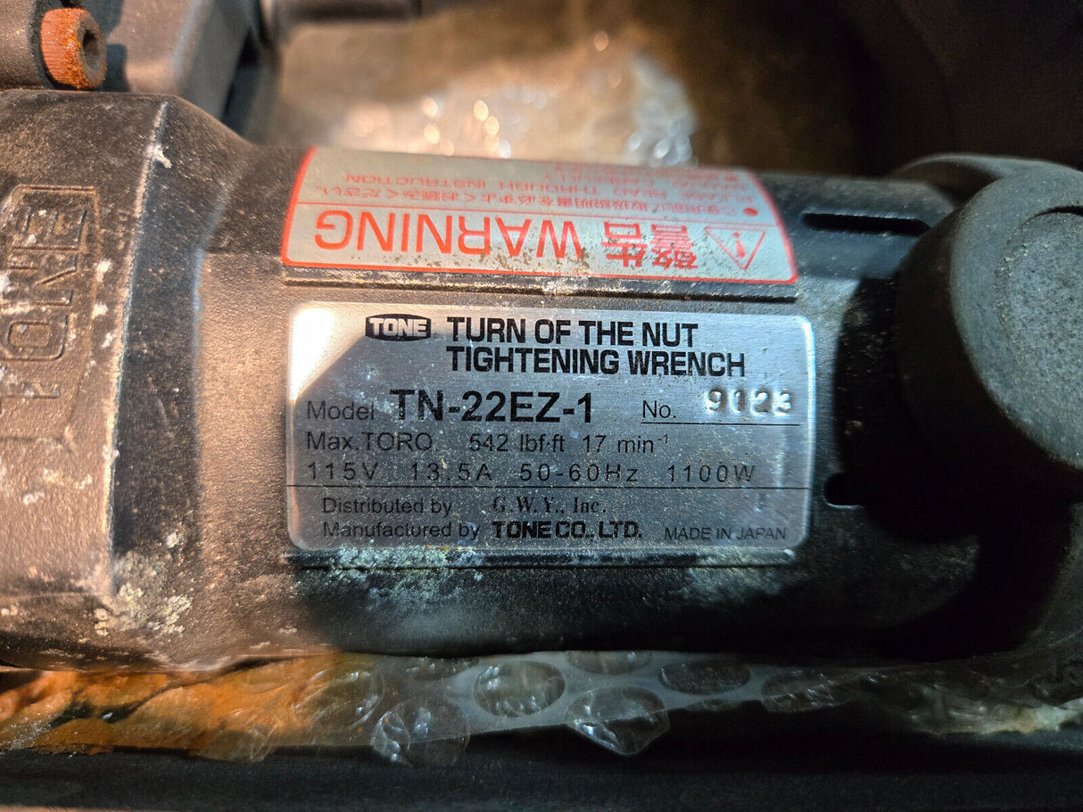 TN-22EZ-1 Tone Shear Wrench Model TN-22EZ-1 - Turn of the Nut Tightening Wrench