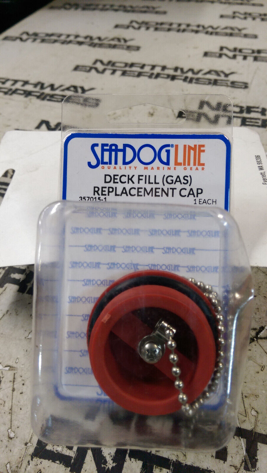 Sea Dog 357015-1 Replacement Slotted Deck Fill Cap, Red