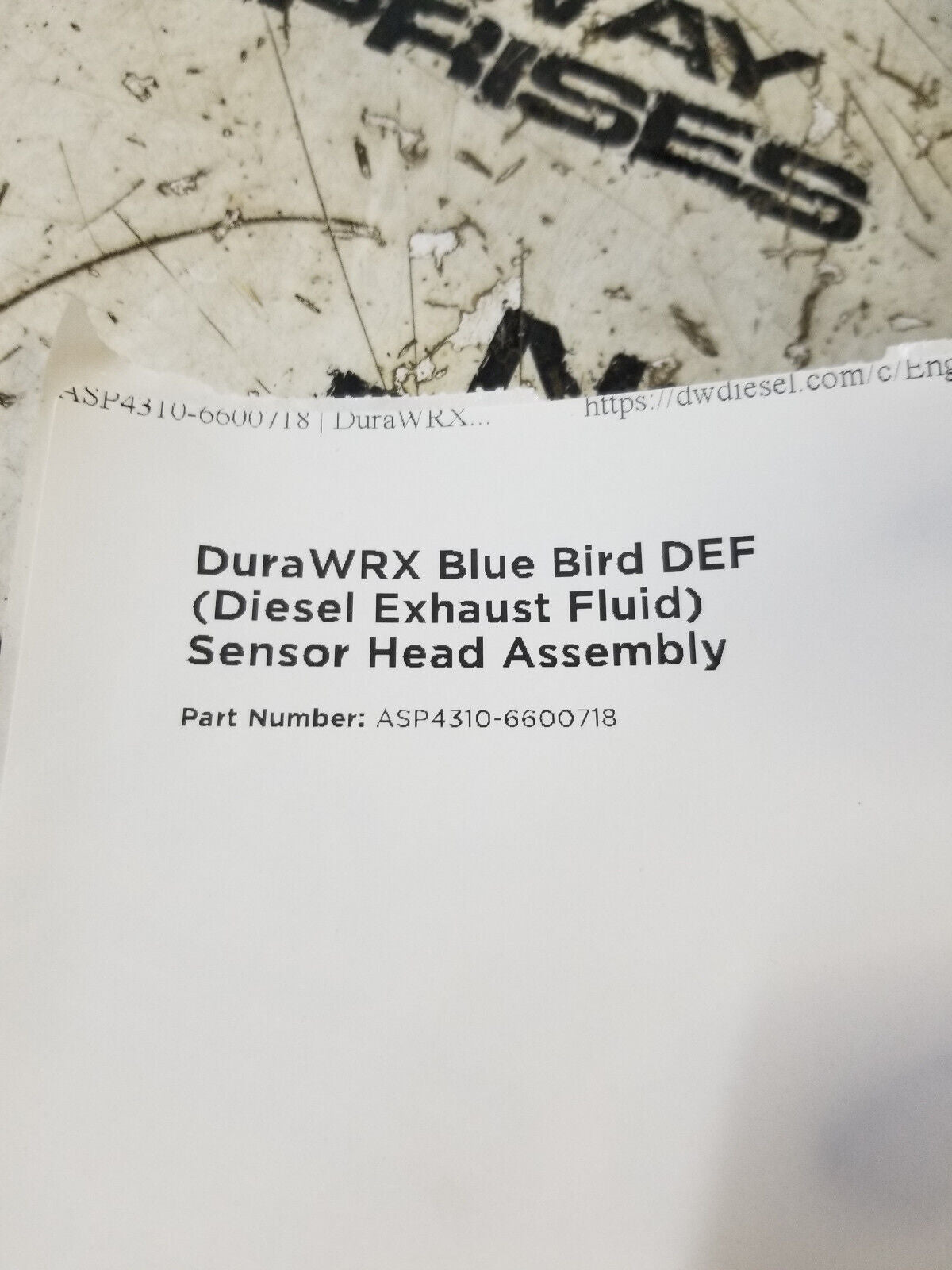 DuraWRX Blue Bird DEF (Diesel Exhaust Fluid) Sensor Head Assembly ASP4310-660071