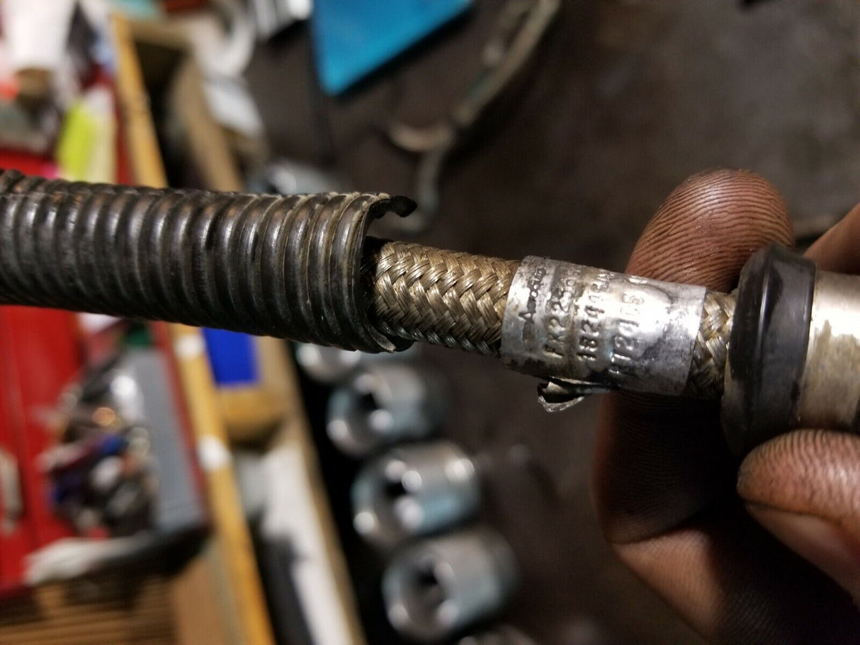 97 7.3 7.3L International Ford Powerstroke HPOP OIL PRESSURE LINES 1824430c1