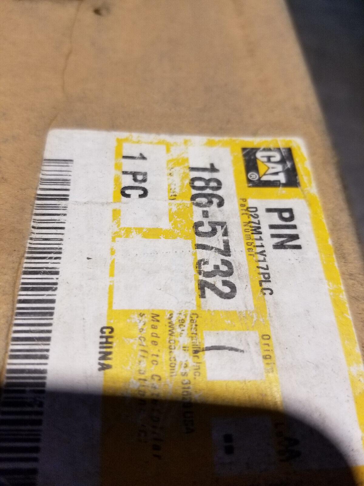 186-5732 OEM Caterpillar Linkage Pin 1865732 2.76" dia X 18.15" long