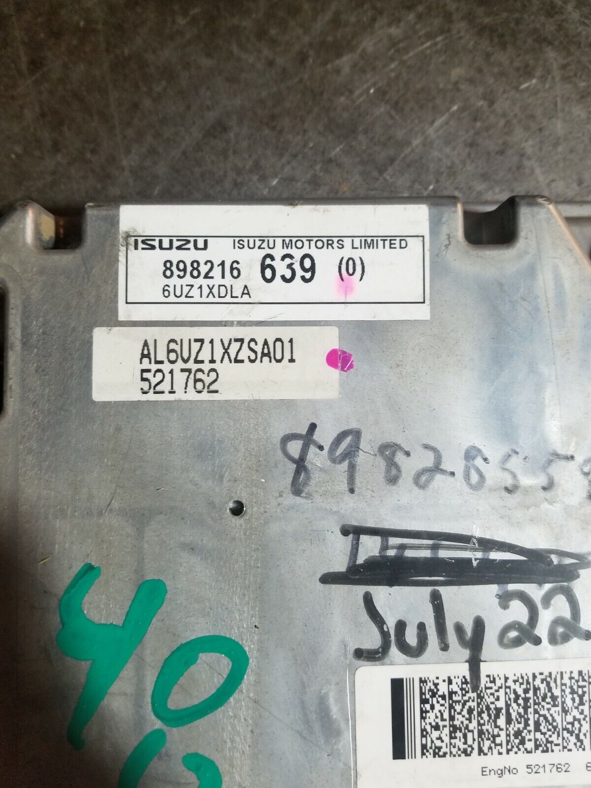 ISUZU ECM 8982855930 898216639 b3sb 24v 89882011080 1043-d951 CORE/FOR PARTS