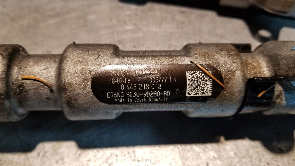 11-2014 6.7 Powerstroke Fuel Rails 0445218018 bc3q-9d280-bd bc3q-9d280-ac