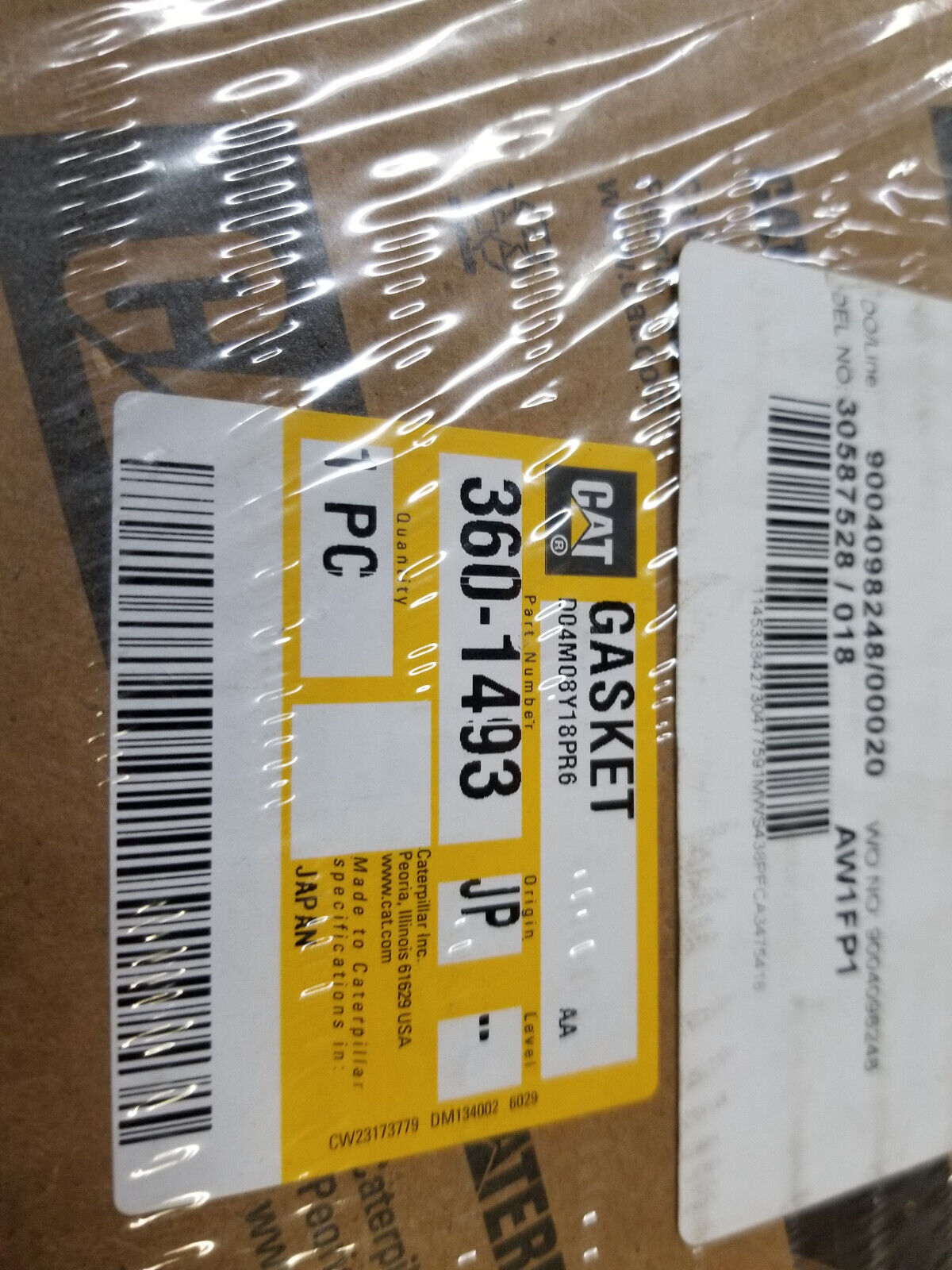 360-1493 Caterpillar 0.35mm Thick Access Cover Gasket 3601493