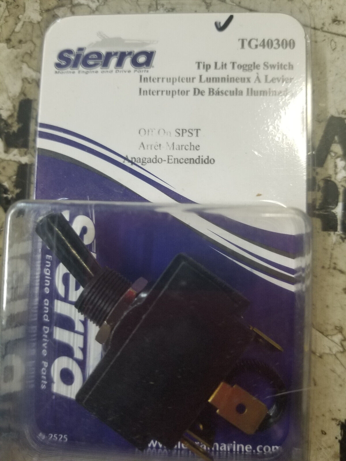TG40300 SIERRA TIP LIGHT TOGGLE SWITCH-Off-On