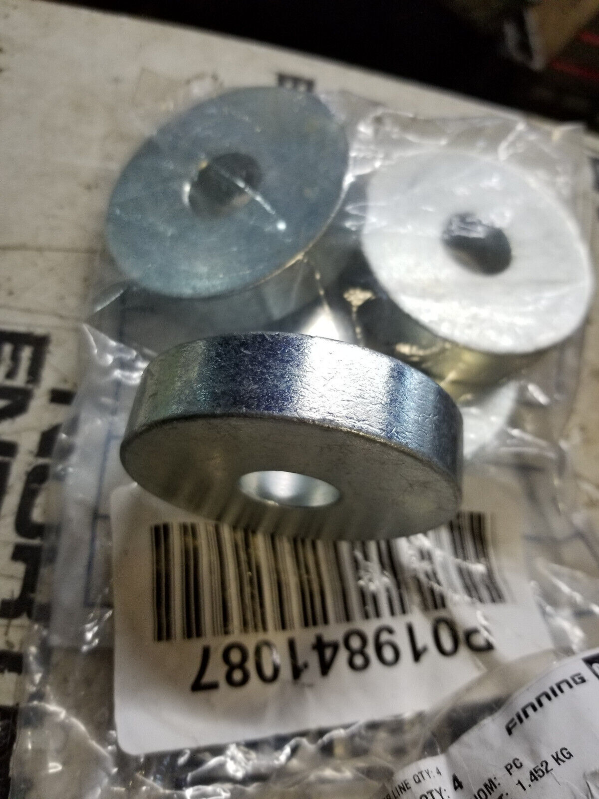PACK OF 4 - 9M-1608 CAT 15.88mm Thickness Rear Axle Housing Washer